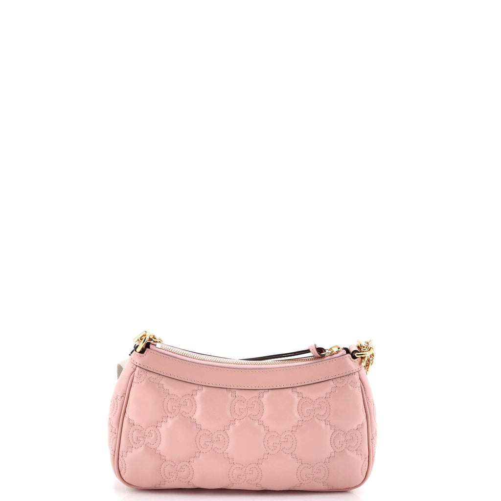 Zip Shoulder Bag GG Embossed Matelasse Leather Mini