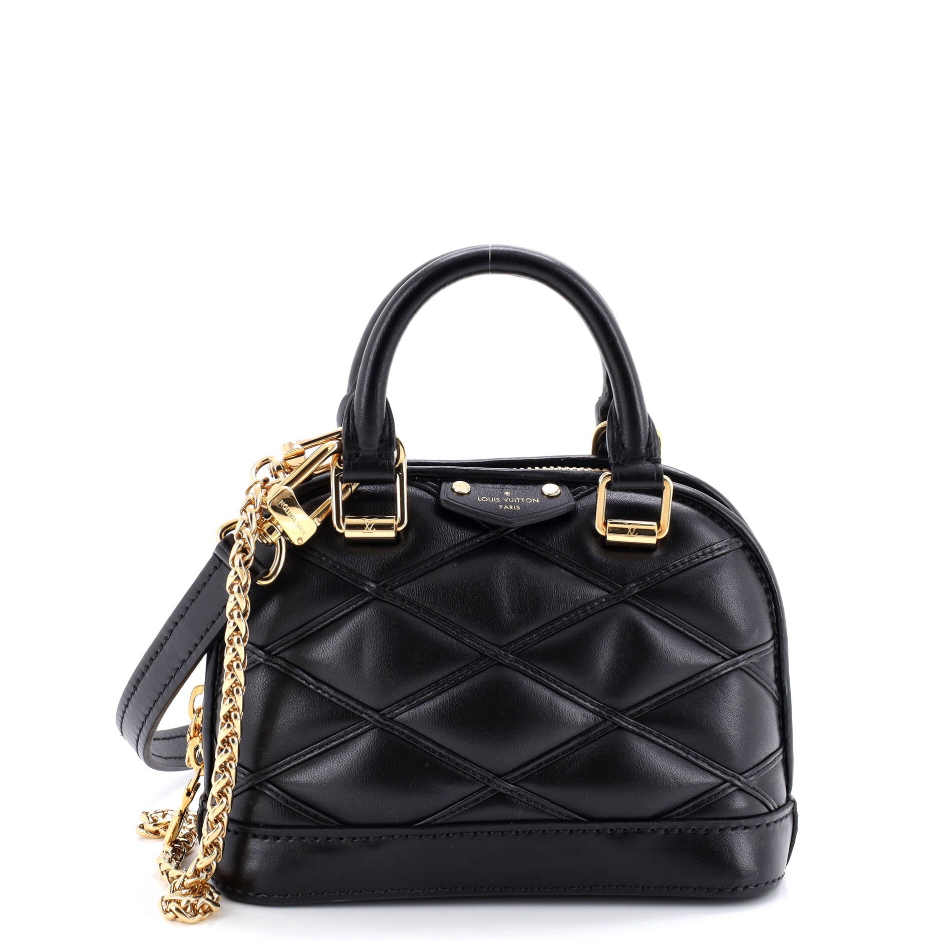 Alma Handbag Malletage Leather Nano