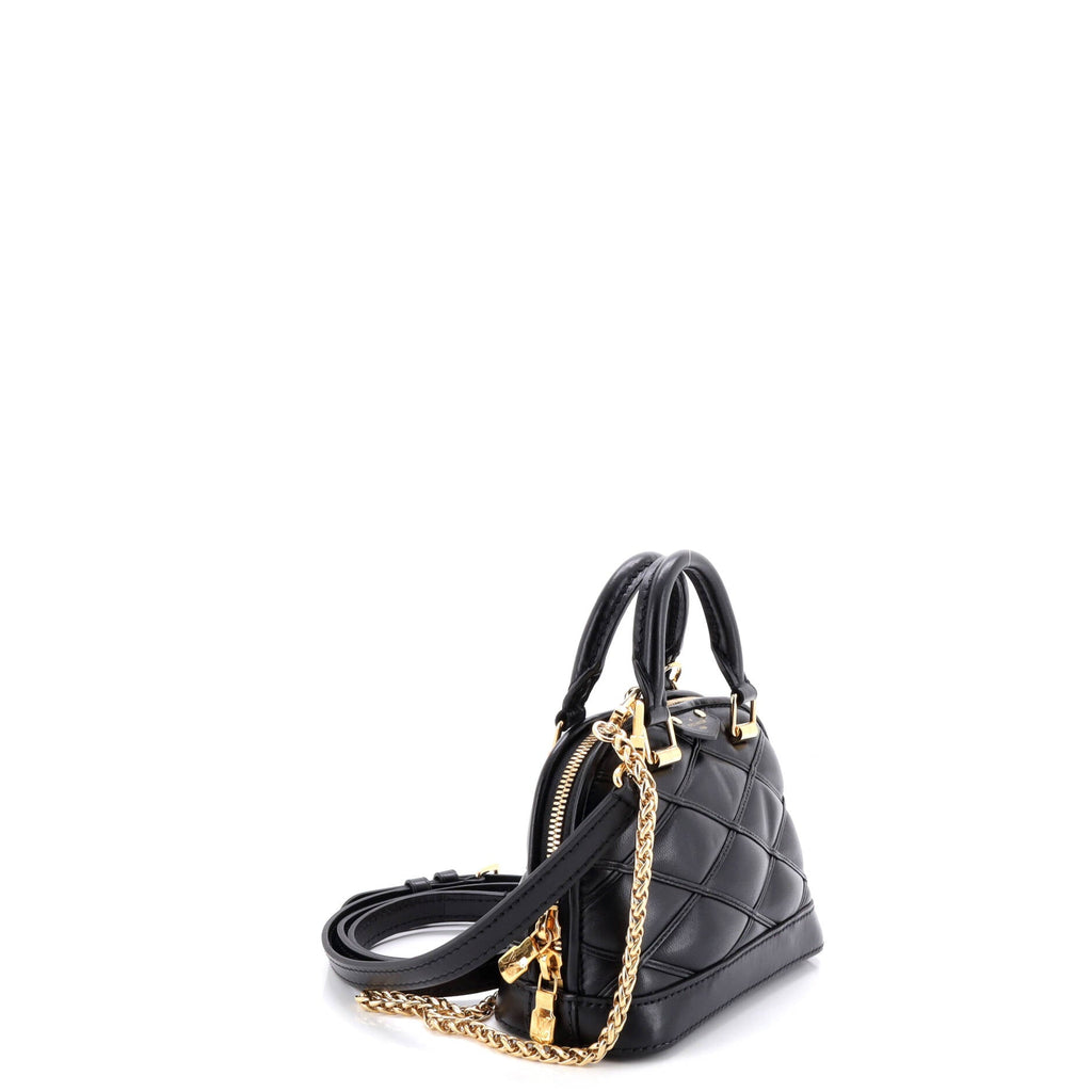 Alma Handbag Malletage Leather Nano