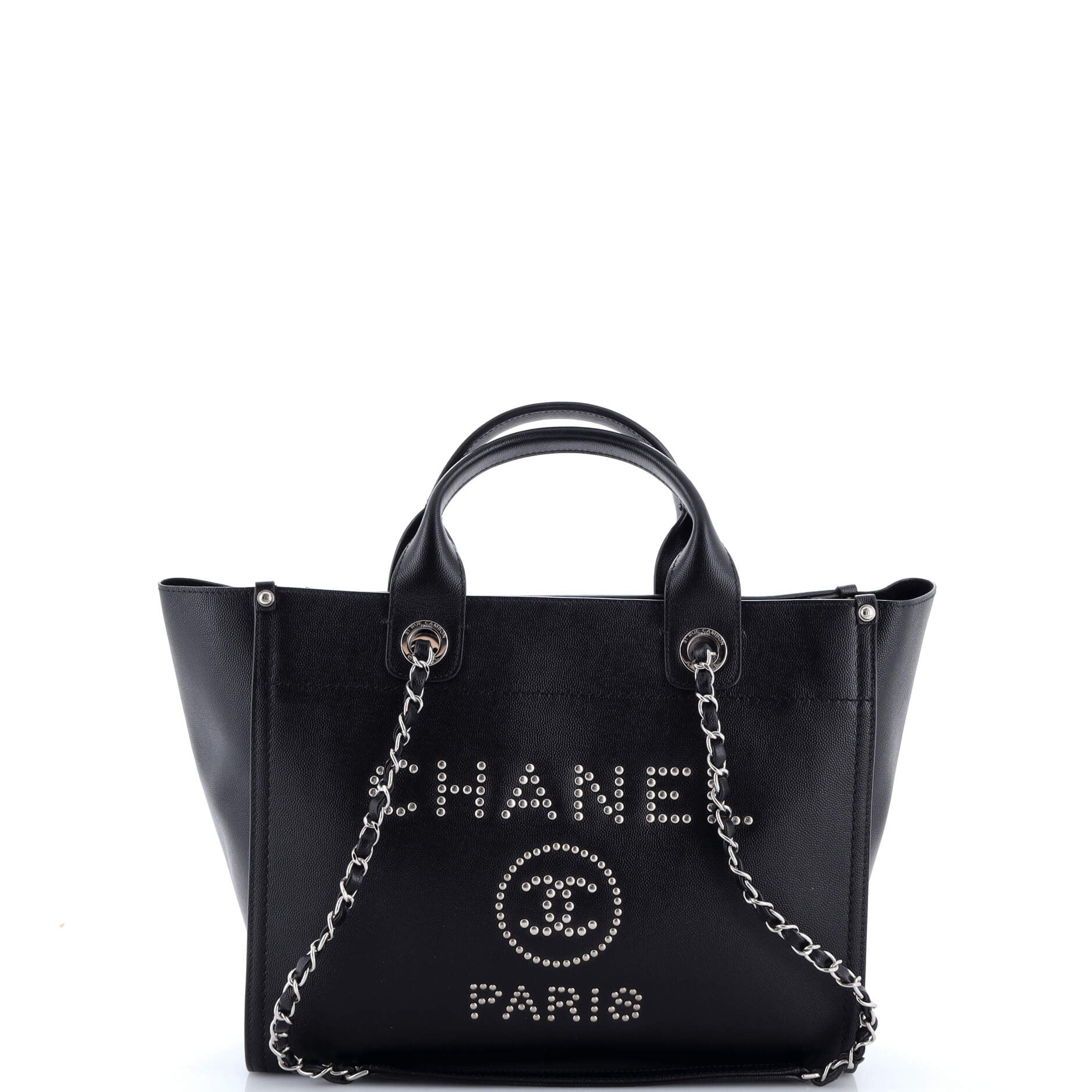 Deauville Tote Studded Caviar Small