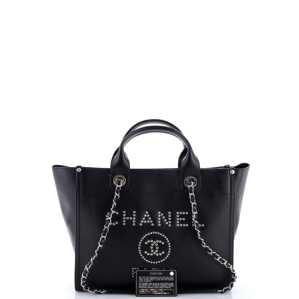 Deauville Tote Studded Caviar Small