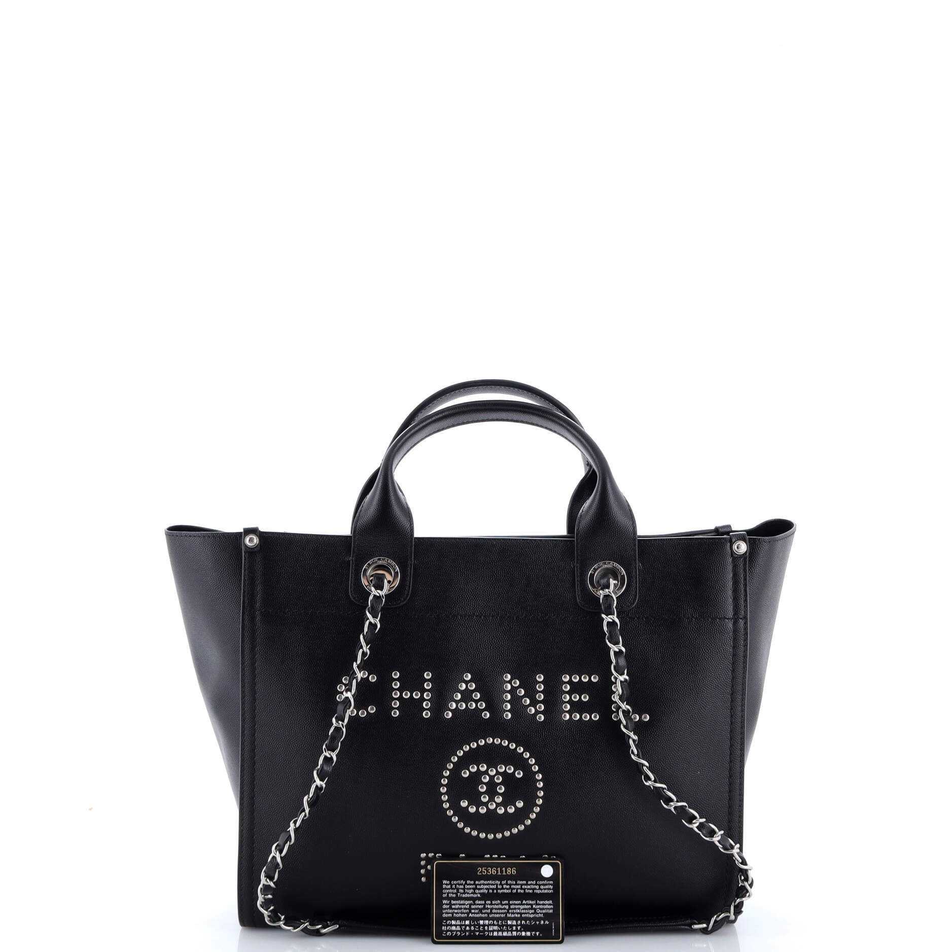 Deauville Tote Studded Caviar Small