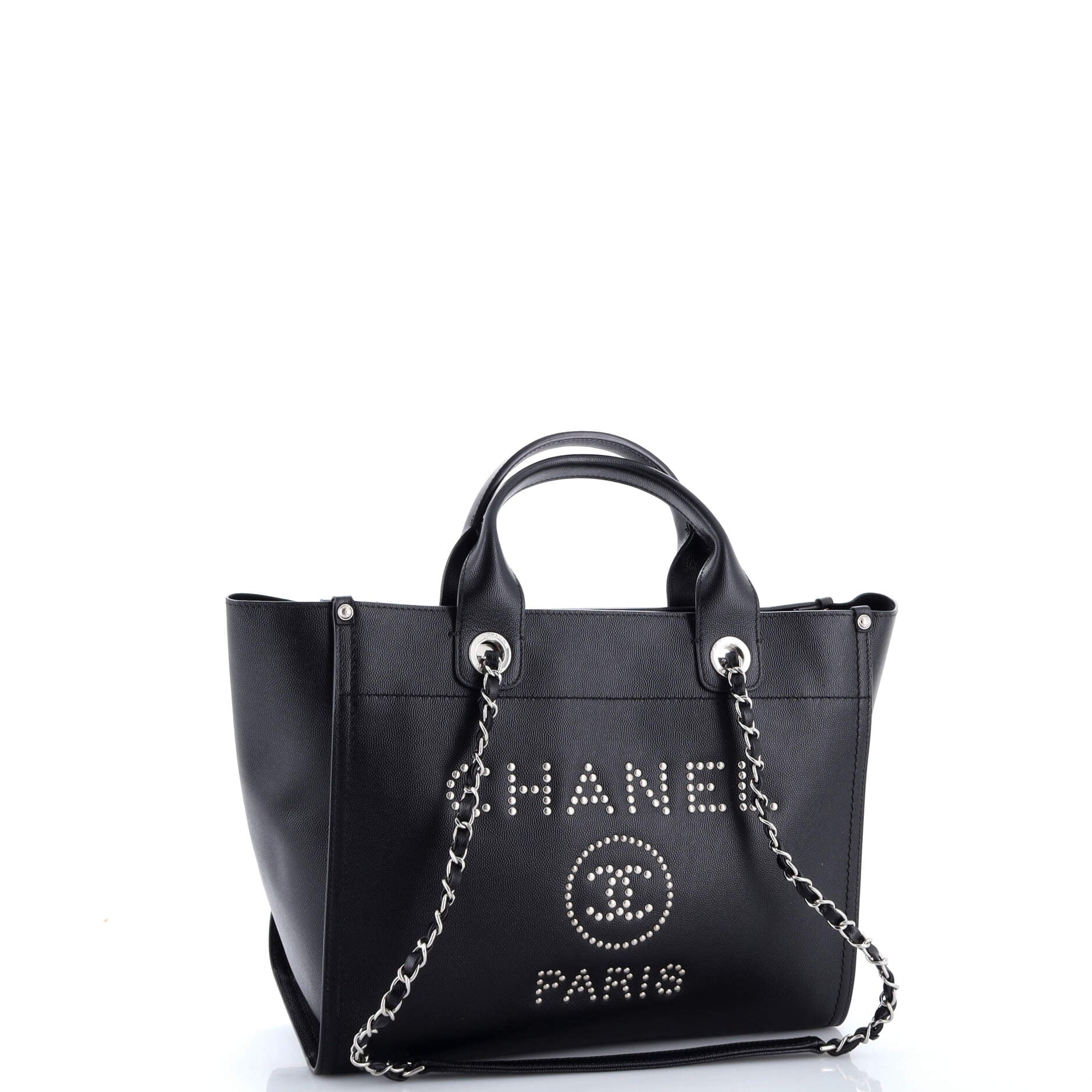 Deauville Tote Studded Caviar Small