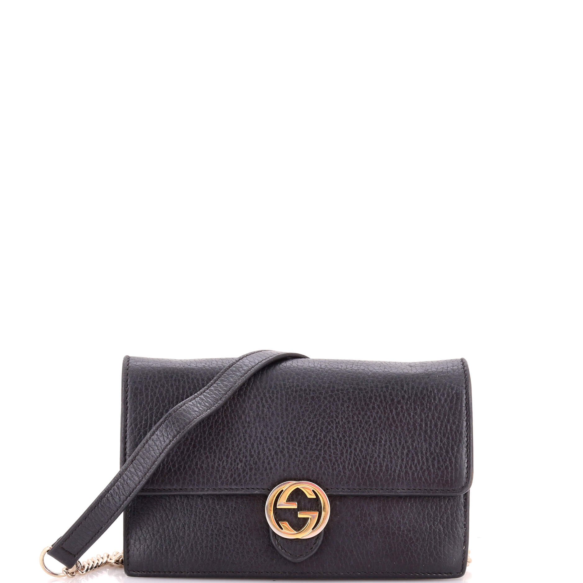 Interlocking Wallet on Chain Leather