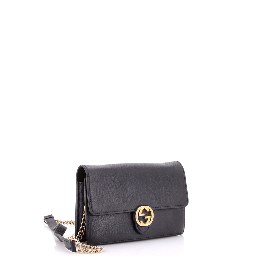 Interlocking Wallet on Chain Leather