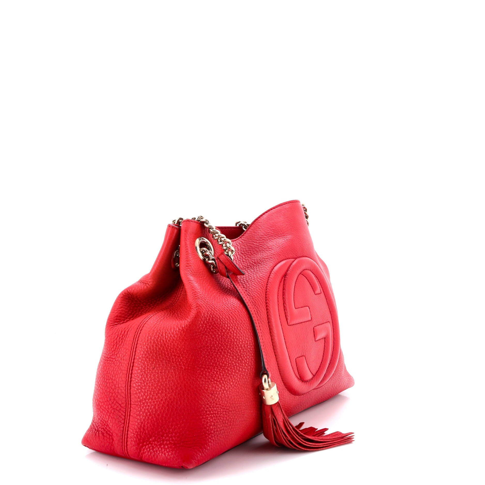 Soho Chain Strap Shoulder Bag Leather Medium