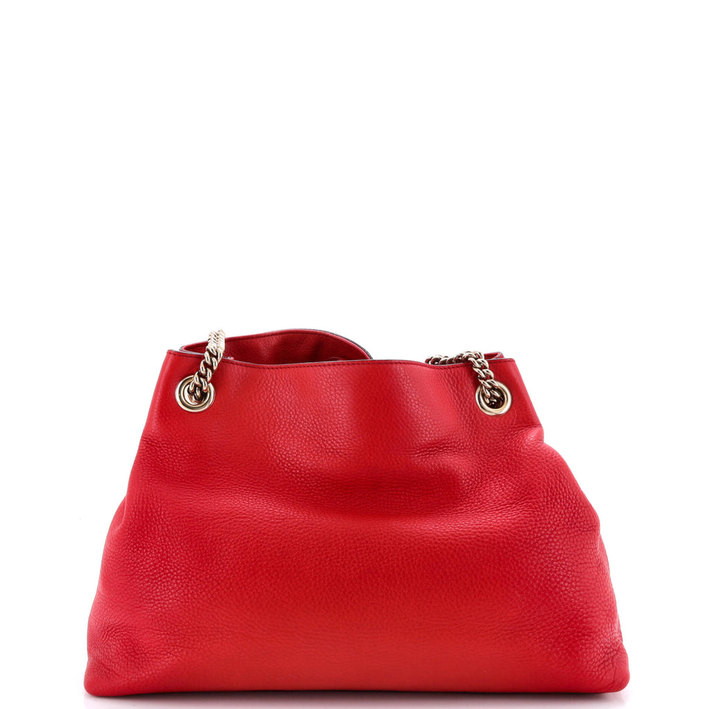 Soho Chain Strap Shoulder Bag Leather Medium