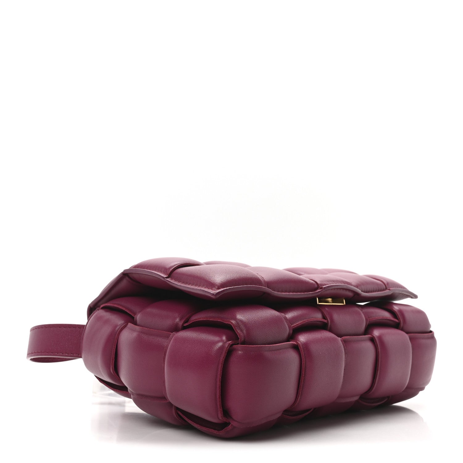 Nappa Maxi Intreccio Padded Cassette Crossbody Bag Cinnabar