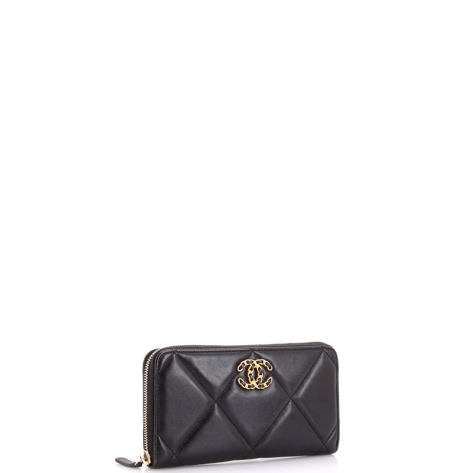 19 Zip Around Wallet Quilted Lambskin Long