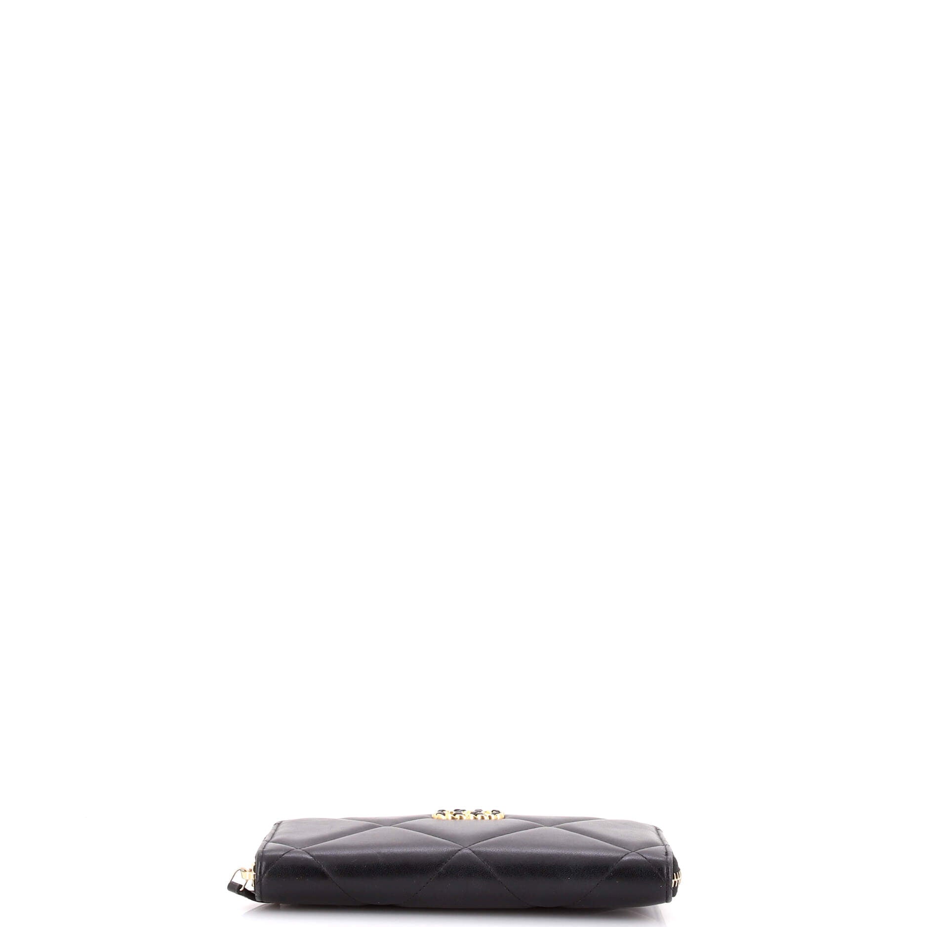19 Zip Around Wallet Quilted Lambskin Long