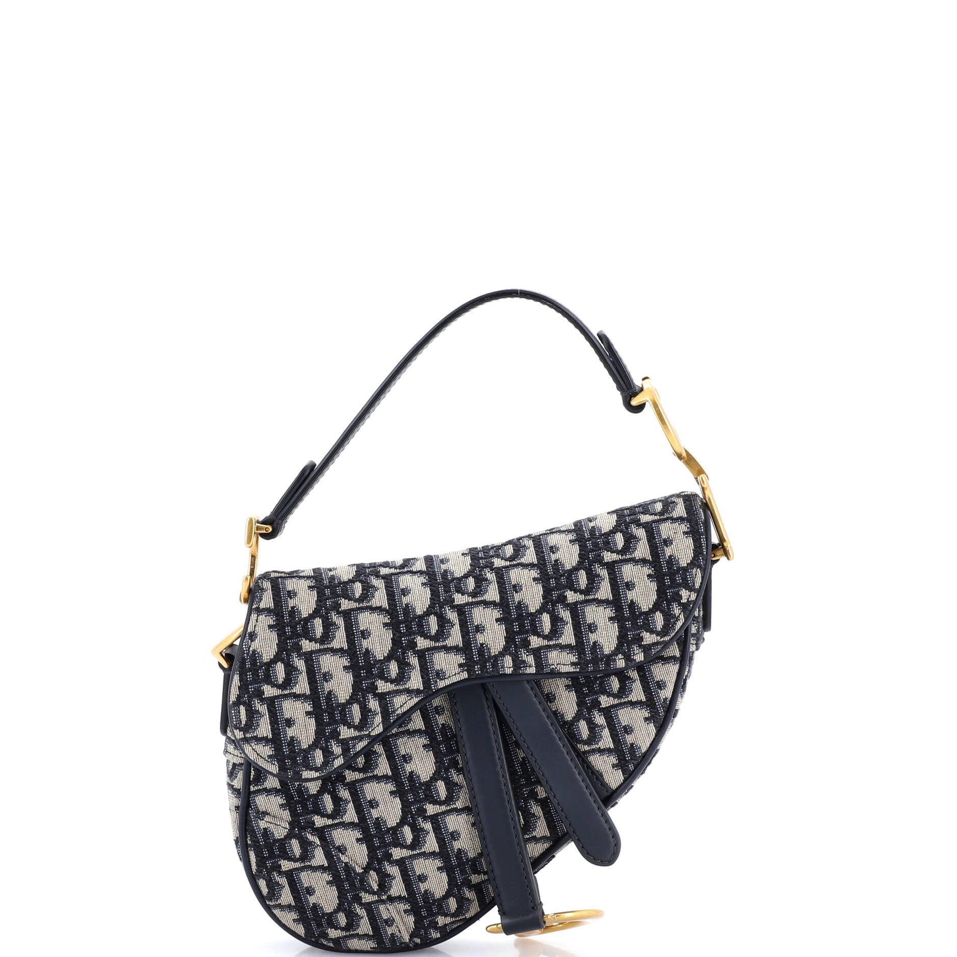Saddle Handbag Oblique Canvas Mini
