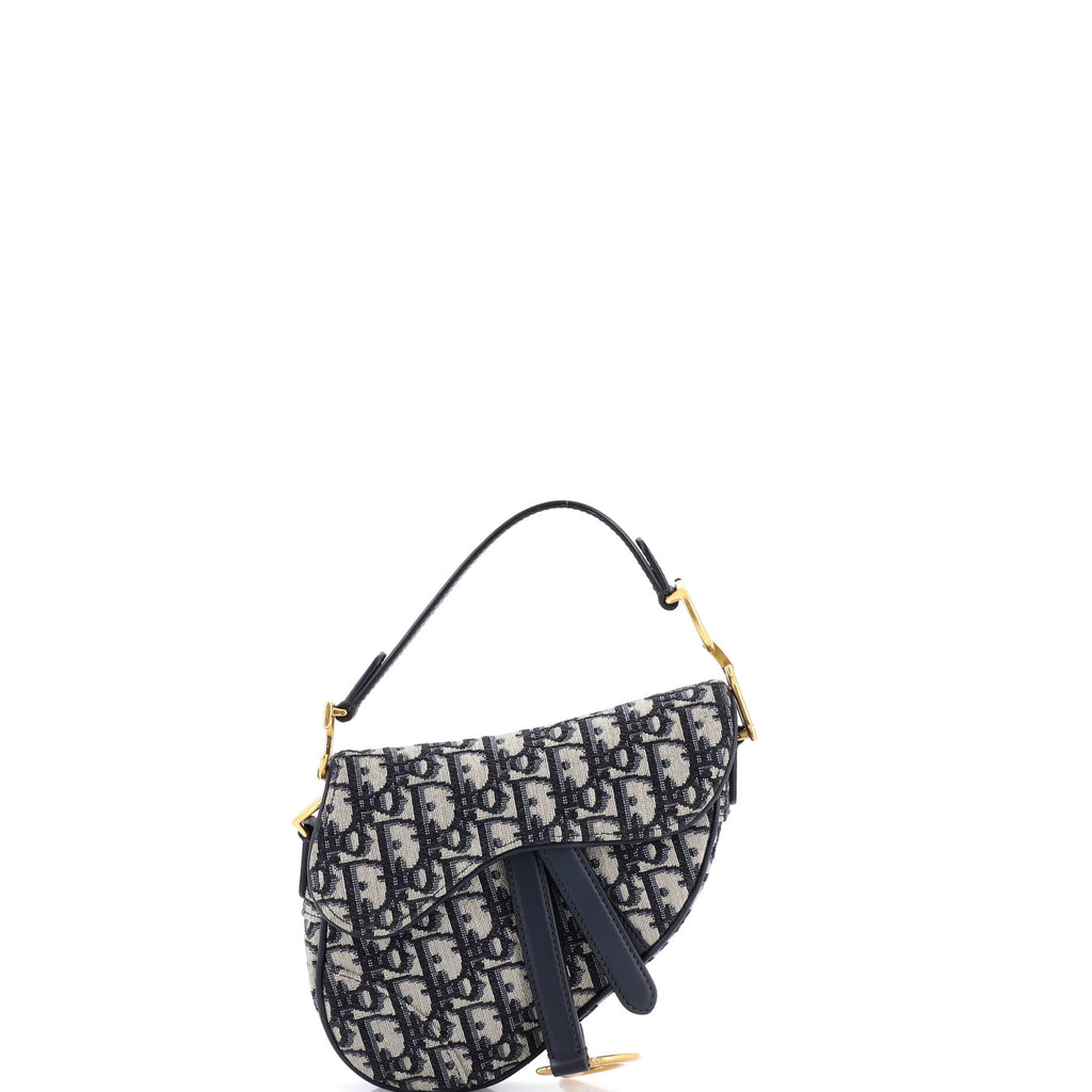 Saddle Handbag Oblique Canvas Mini