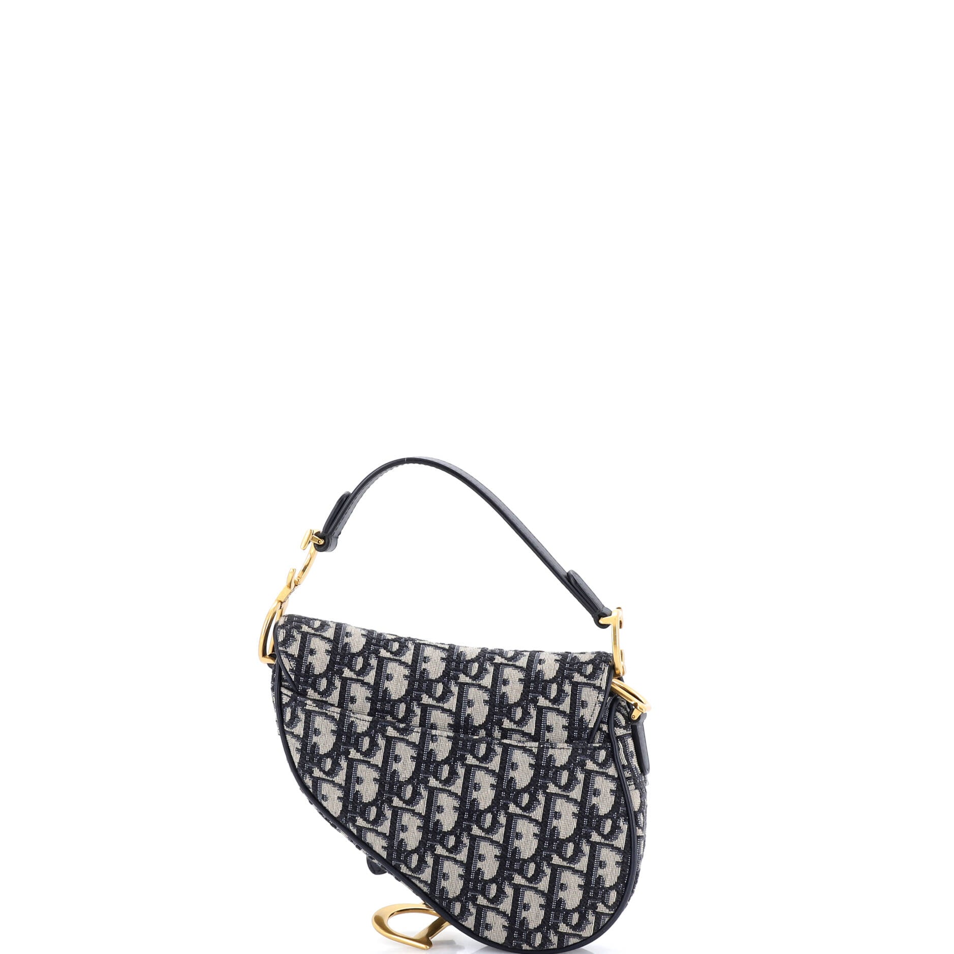 Saddle Handbag Oblique Canvas Mini