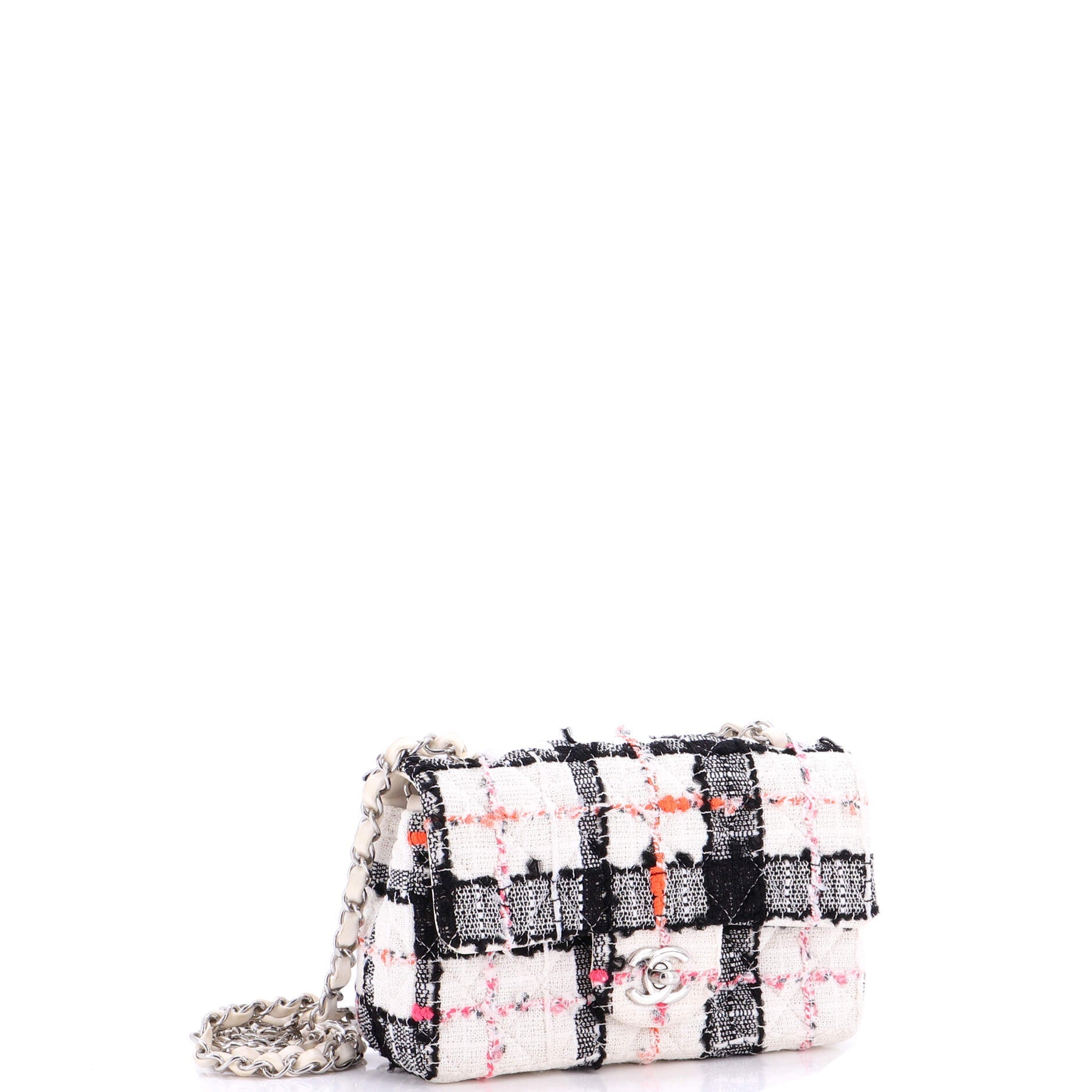 Classic Single Flap Bag Quilted Tweed Mini