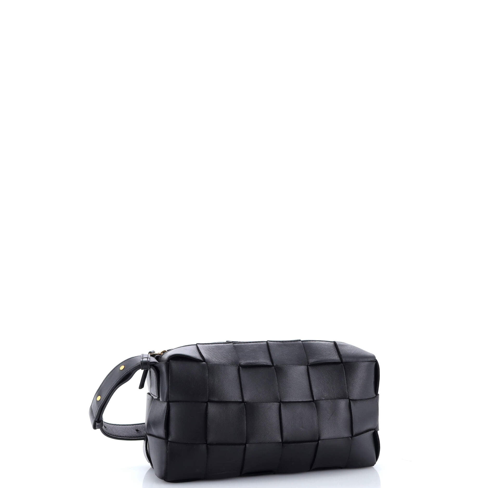 Brick Cassette Shoulder Bag Maxi Intrecciato Leather