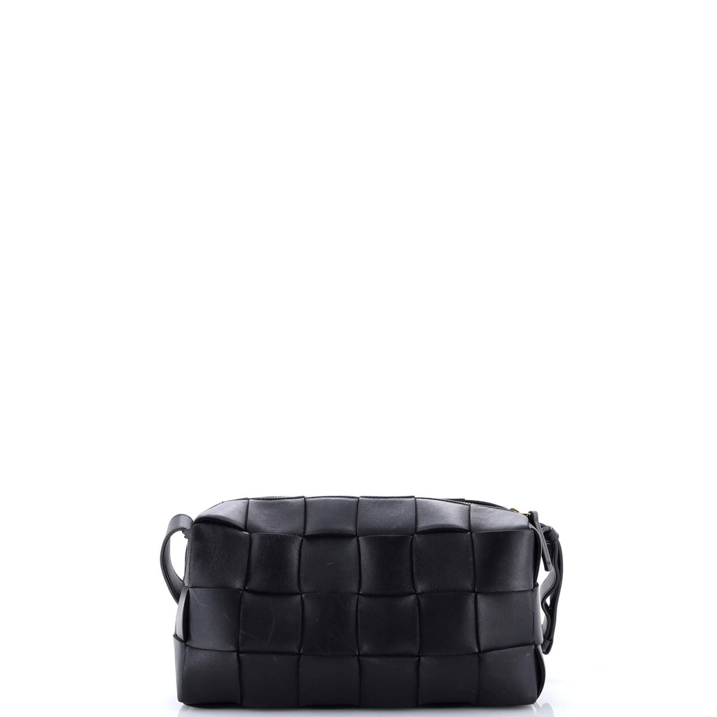 Brick Cassette Shoulder Bag Maxi Intrecciato Leather