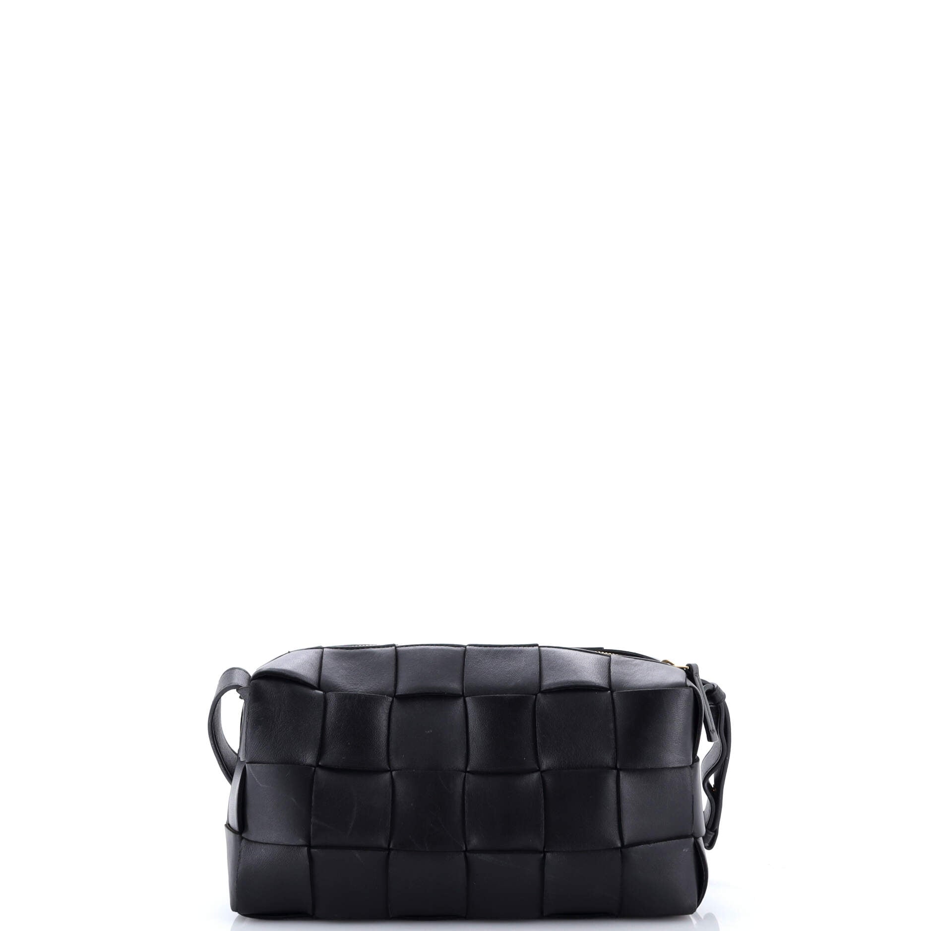Brick Cassette Shoulder Bag Maxi Intrecciato Leather
