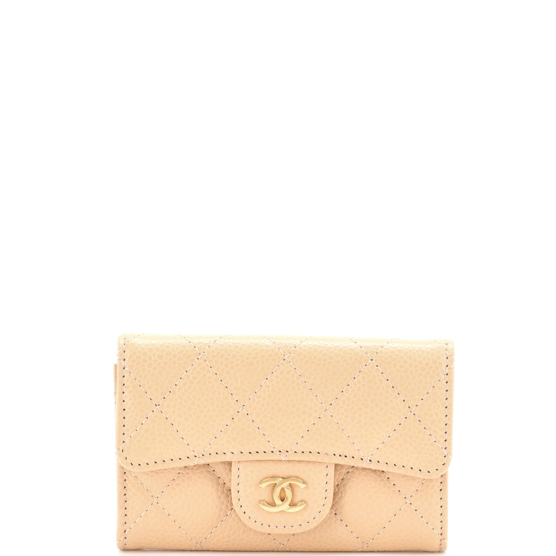 Classic Flap  Holder Quilted Caviar