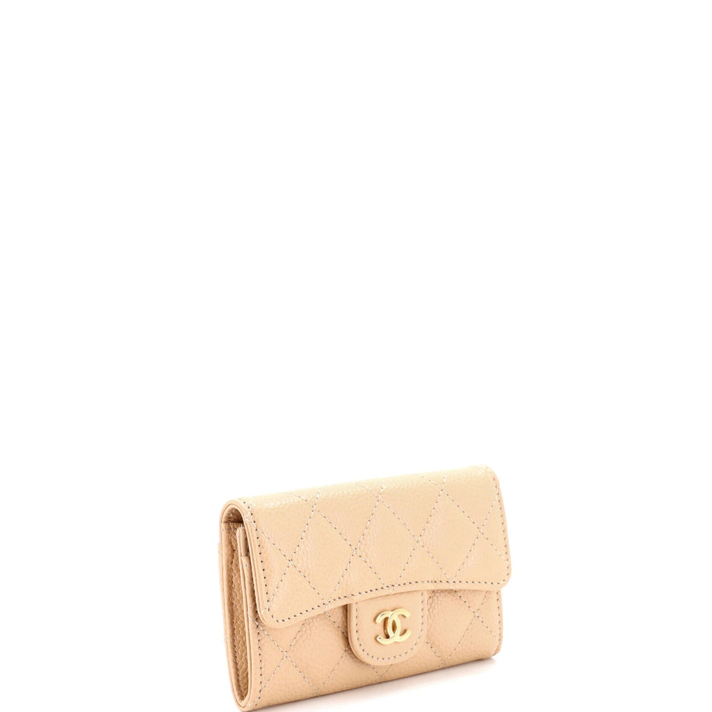 Classic Flap  Holder Quilted Caviar