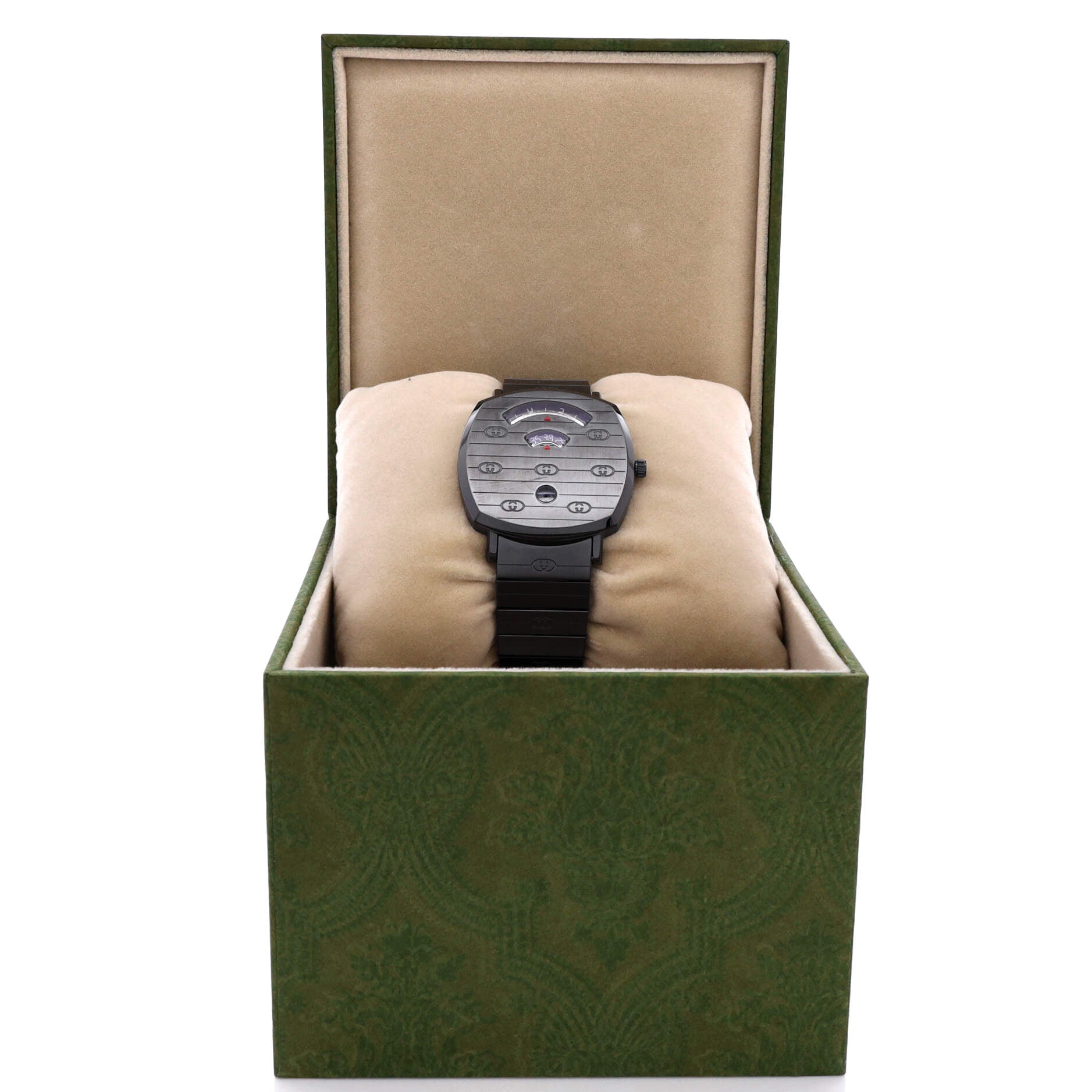 Grip Date Quartz Watch PVD Stainless Steel 38