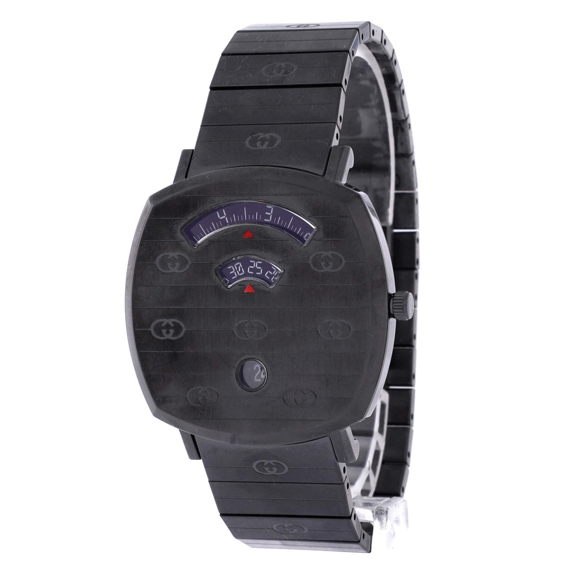 Grip Date Quartz Watch PVD Stainless Steel 38