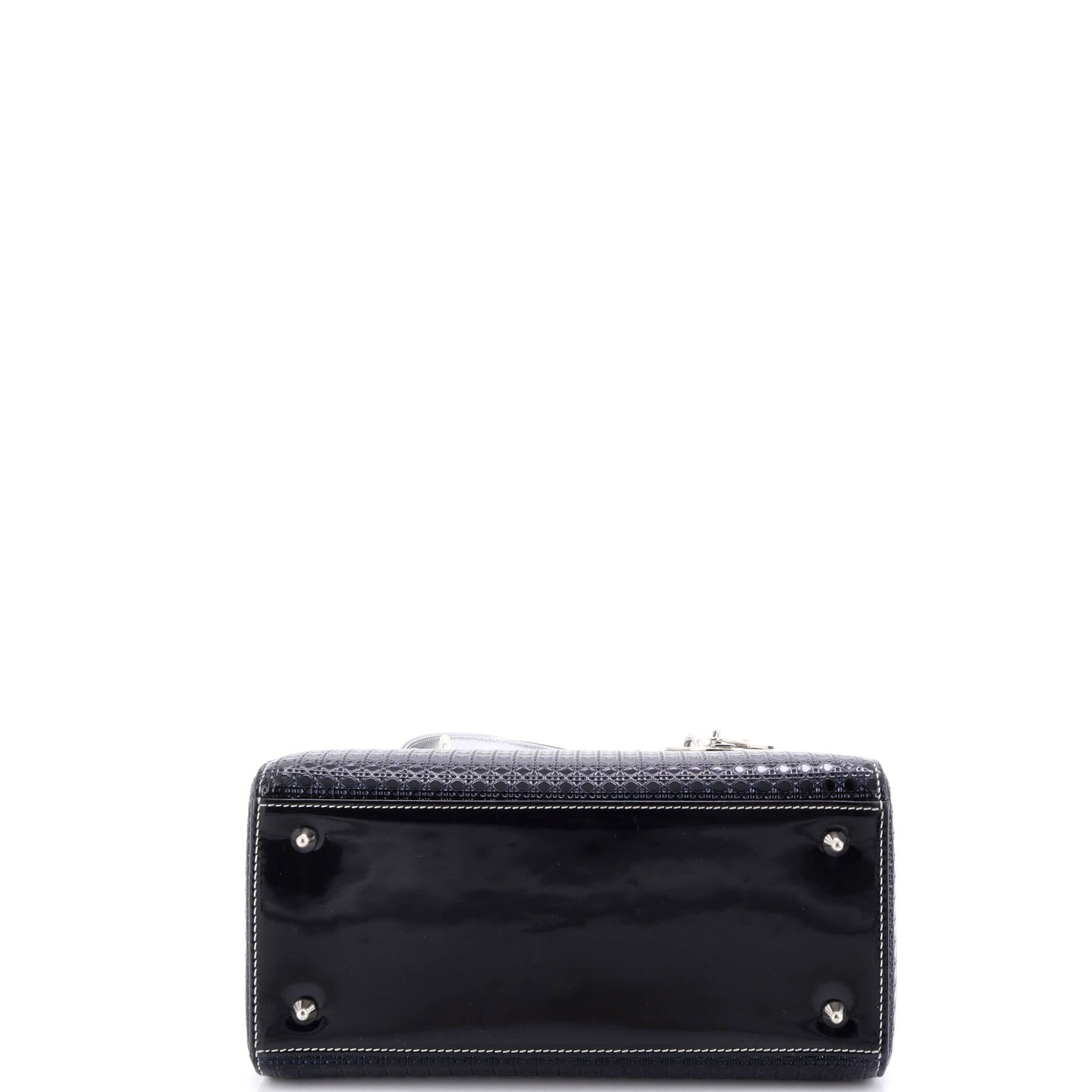 Lady Dior Bag Micro Cannage Ombre Metallic Calfskin Medium