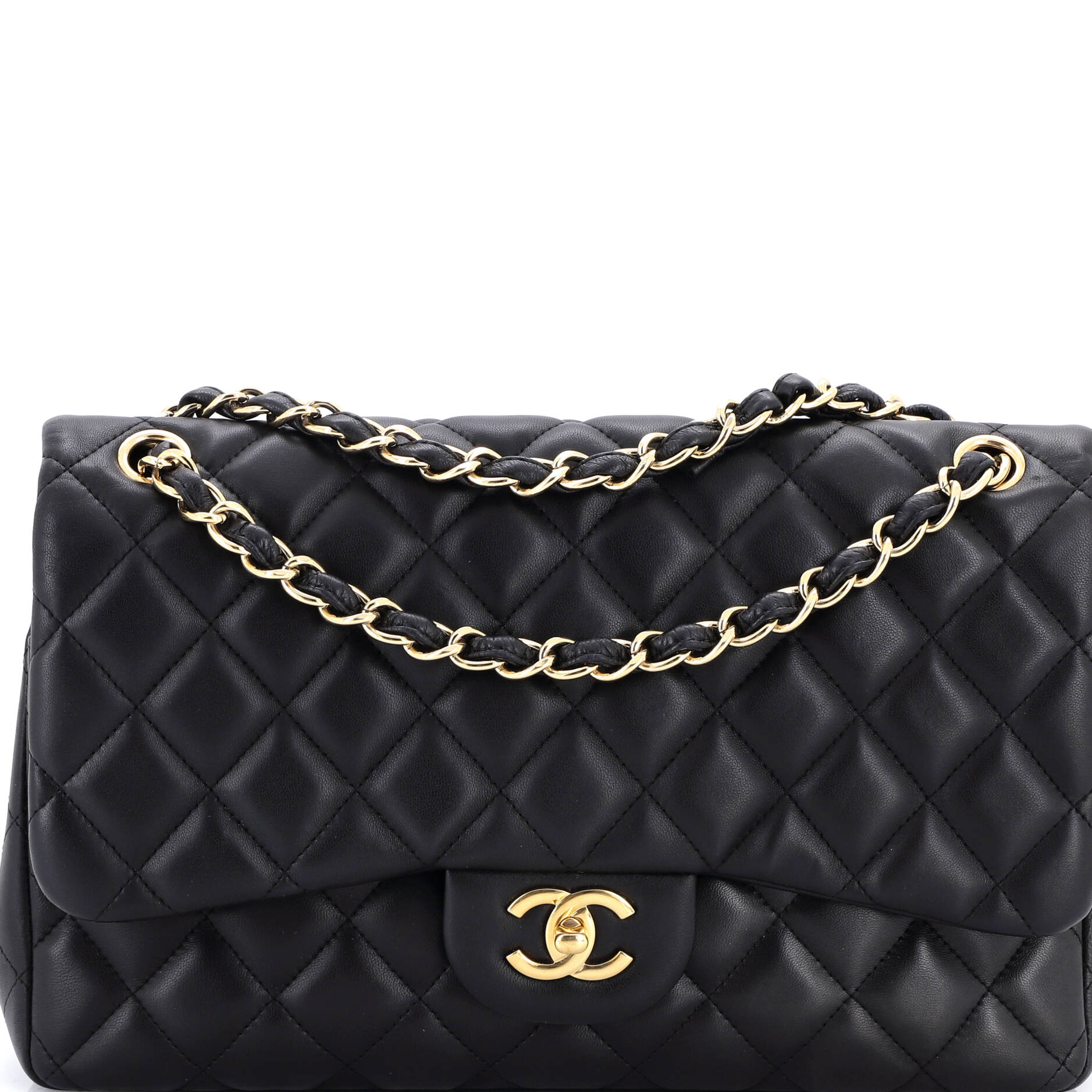 Classic Double Flap Bag Quilted Lambskin Jumbo