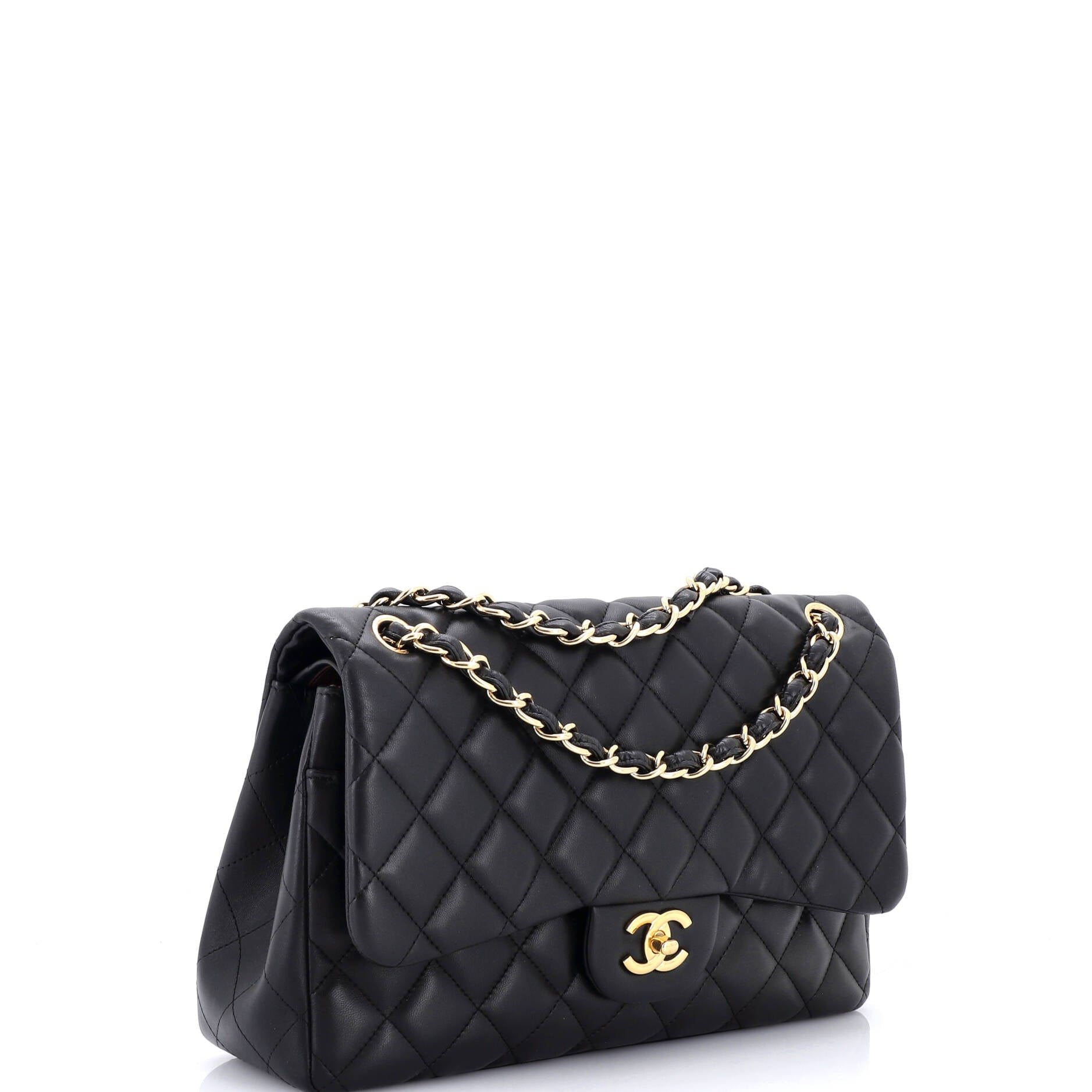 Classic Double Flap Bag Quilted Lambskin Jumbo
