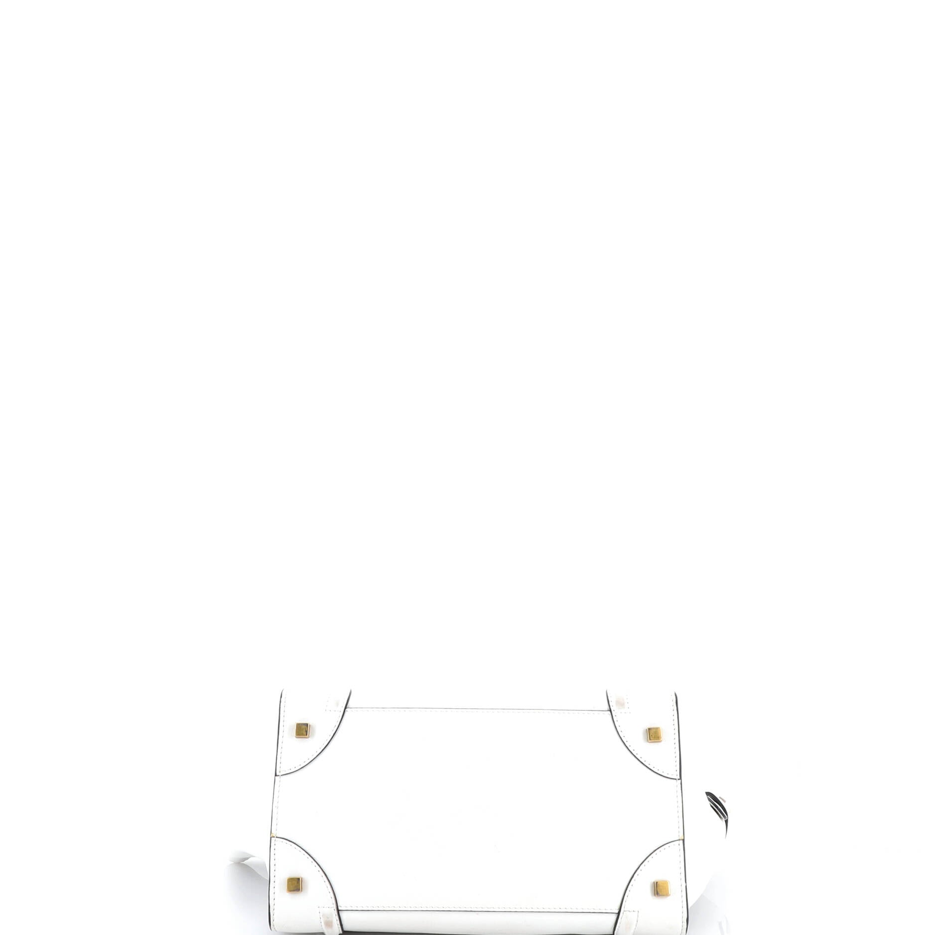 Bicolor Luggage Bag Leather Mini