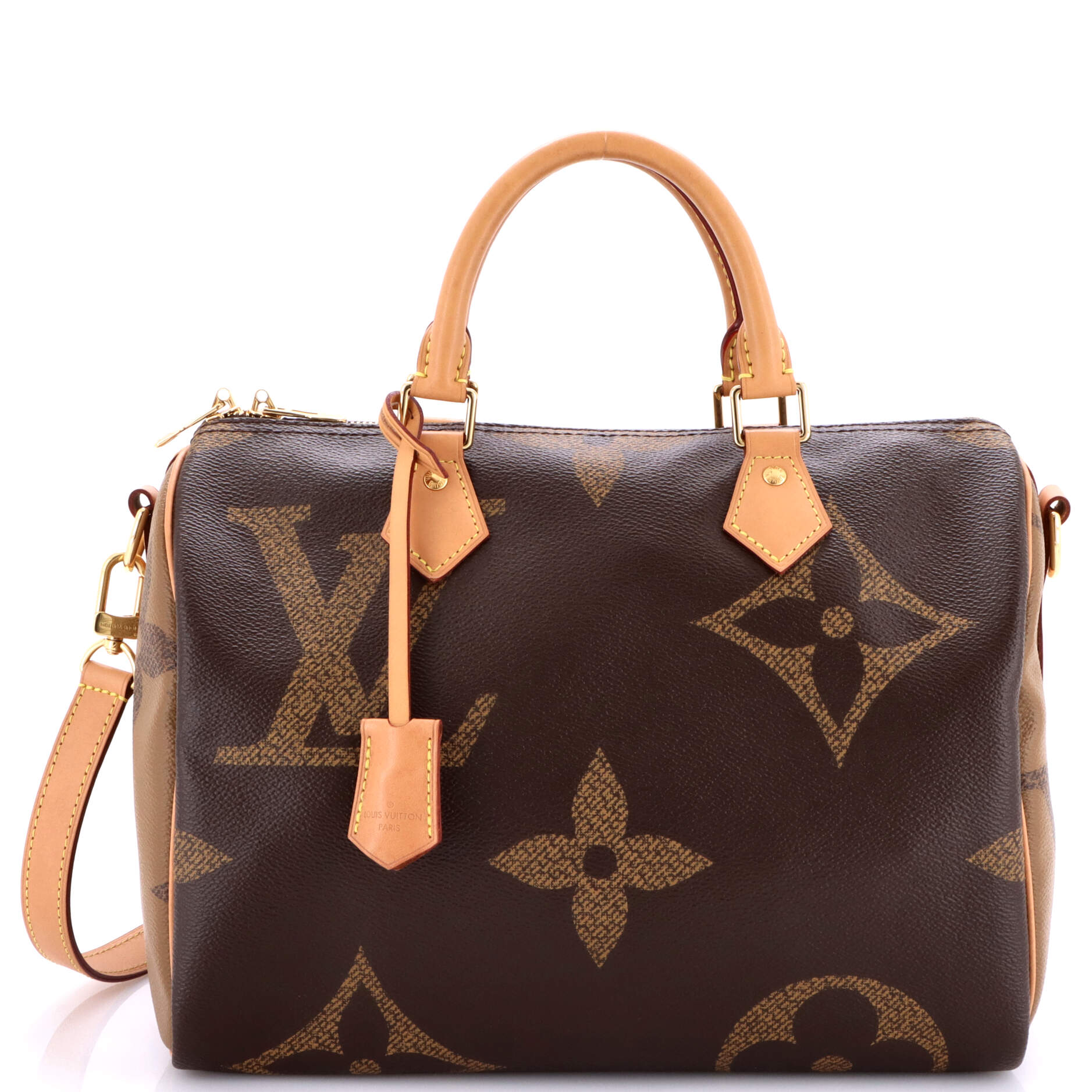 Speedy Bandouliere Bag Reverse Monogram Giant 30