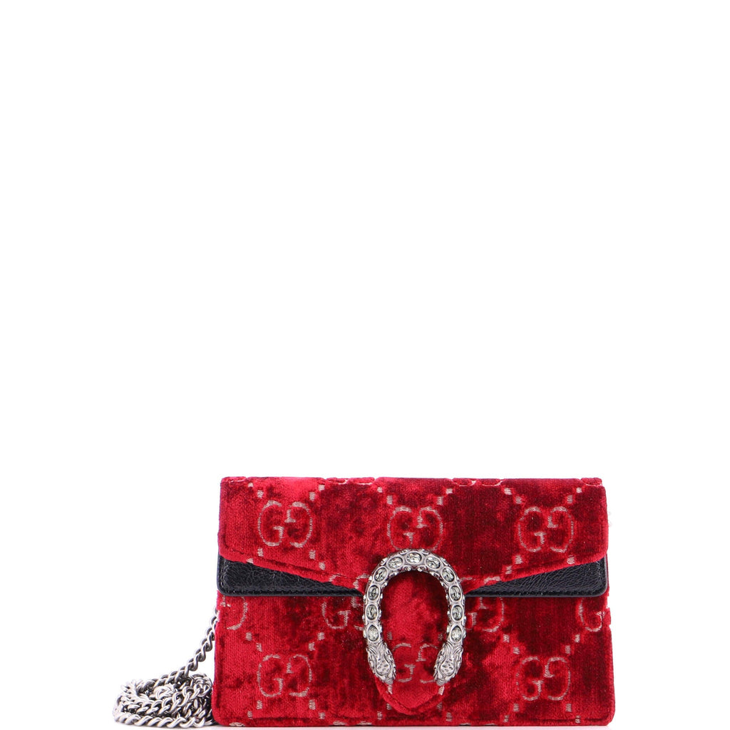 Dionysus Bag GG Velvet Super Mini