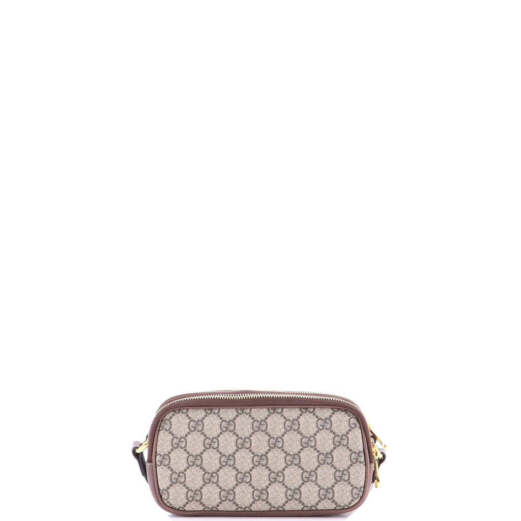 Ophidia Triple Zip Crossbody Bag GG Coated Canvas Mini
