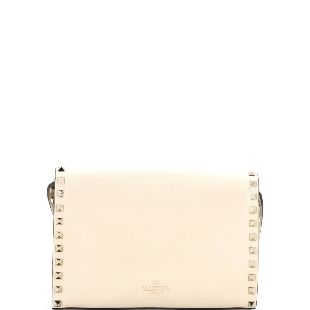 Rockstud Flip Lock Flap Bag Leather Medium