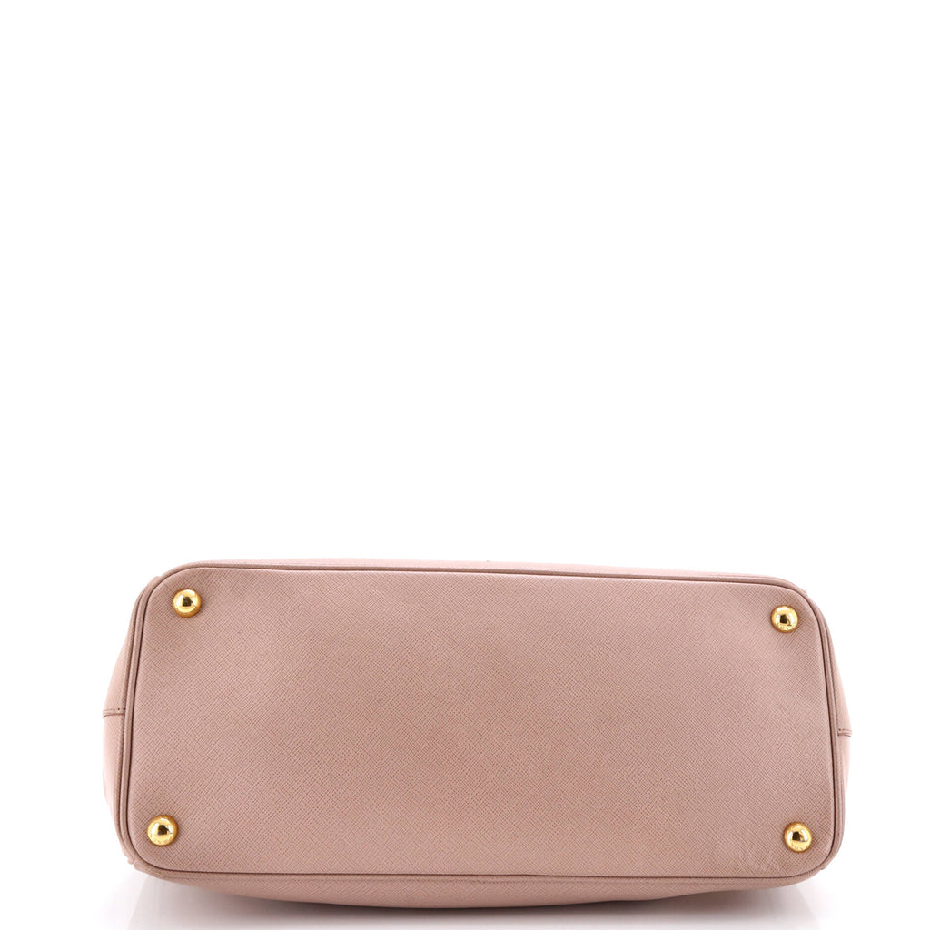 Double Zip Lux Tote Saffiano Leather Medium