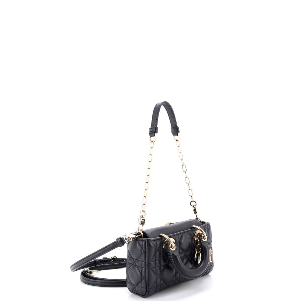 Lady D-Joy Bag Cannage Quilt Lambskin Micro