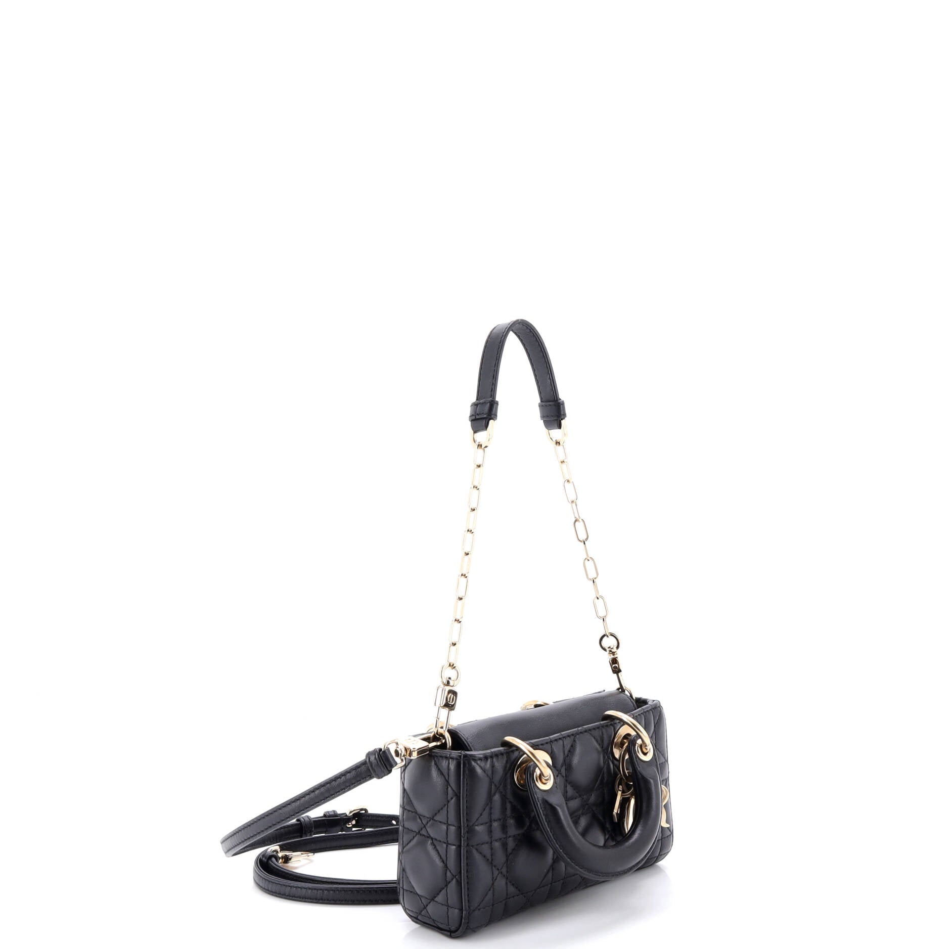 Lady D-Joy Bag Cannage Quilt Lambskin Micro