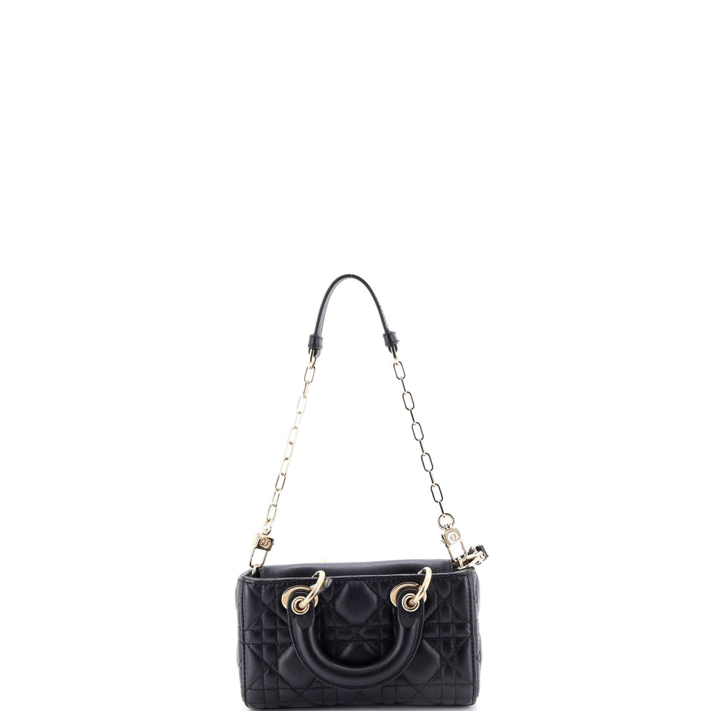 Lady D-Joy Bag Cannage Quilt Lambskin Micro
