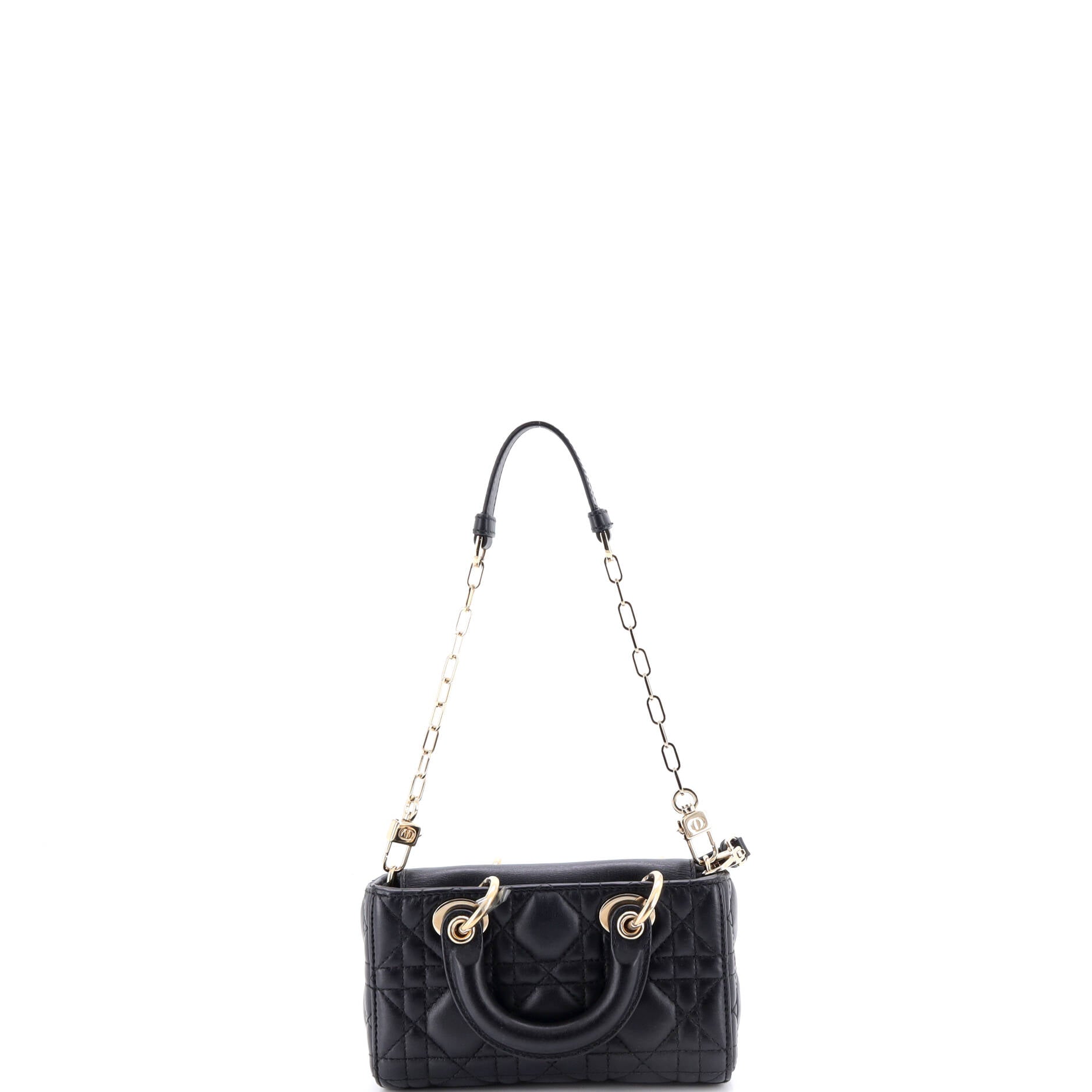 Lady D-Joy Bag Cannage Quilt Lambskin Micro