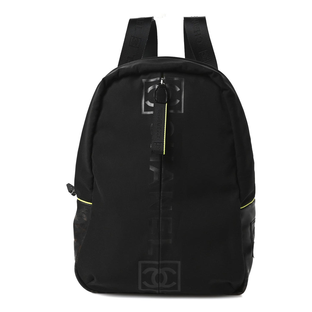 Nylon Sports Backpack Black