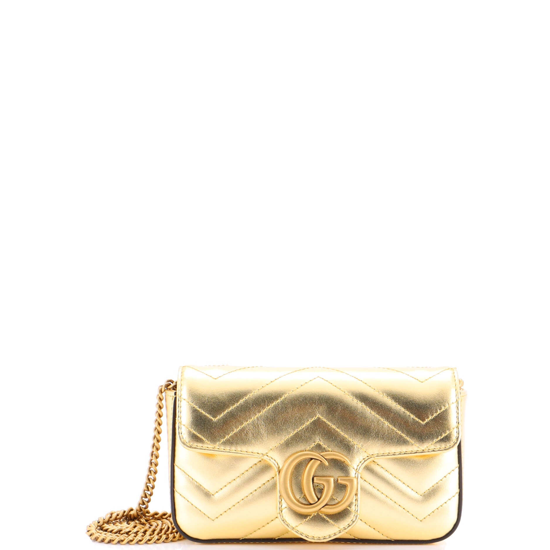 GG Marmont Flap Bag Matelasse Leather Super Mini