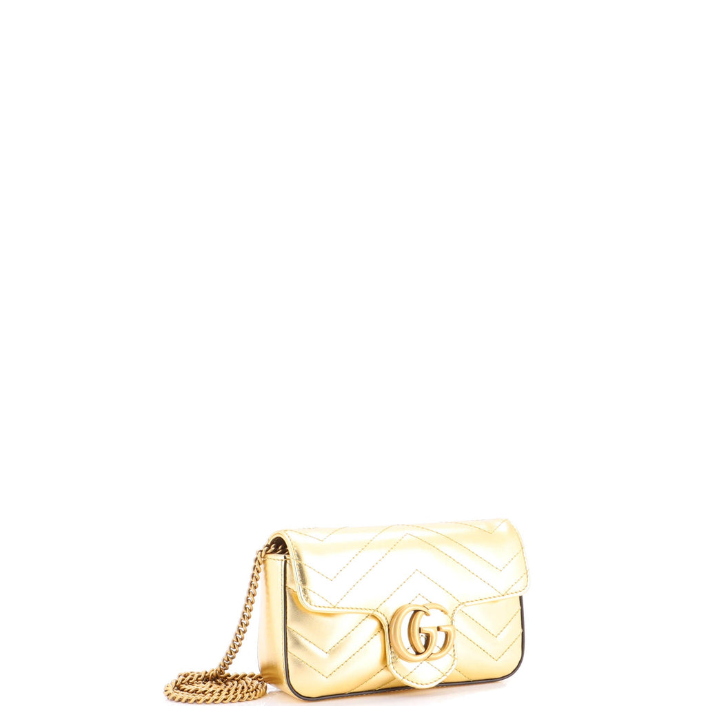 GG Marmont Flap Bag Matelasse Leather Super Mini