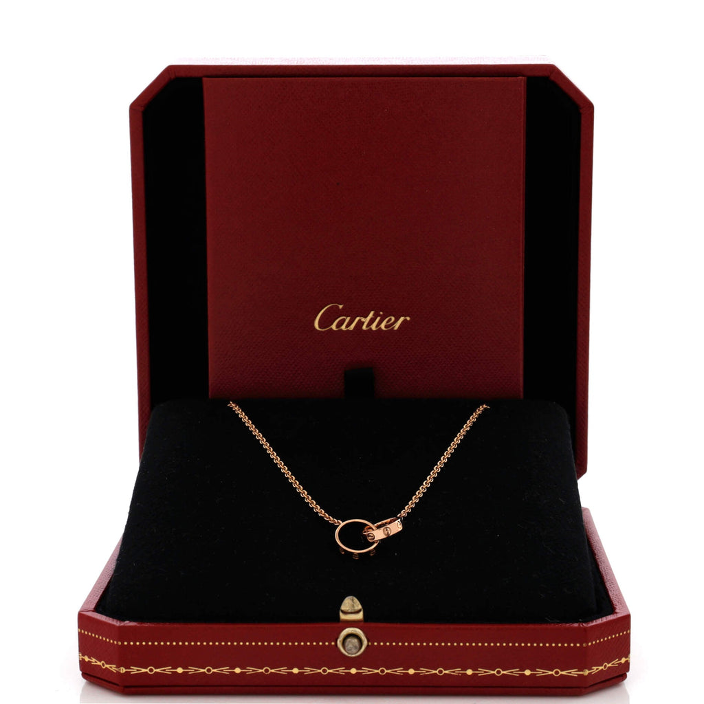 Love Interlocking Necklace 18K Rose Gold