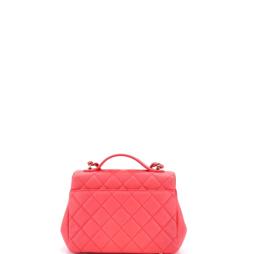 Business Affinity Flap Bag Quilted Caviar Small