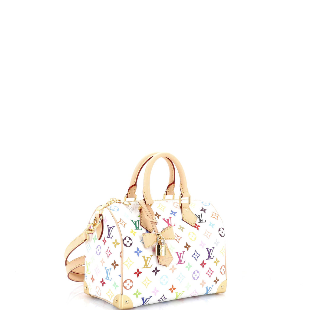 x Takashi Murakami Speedy Soft Bandouliere Bag Monogram Multicolor 25