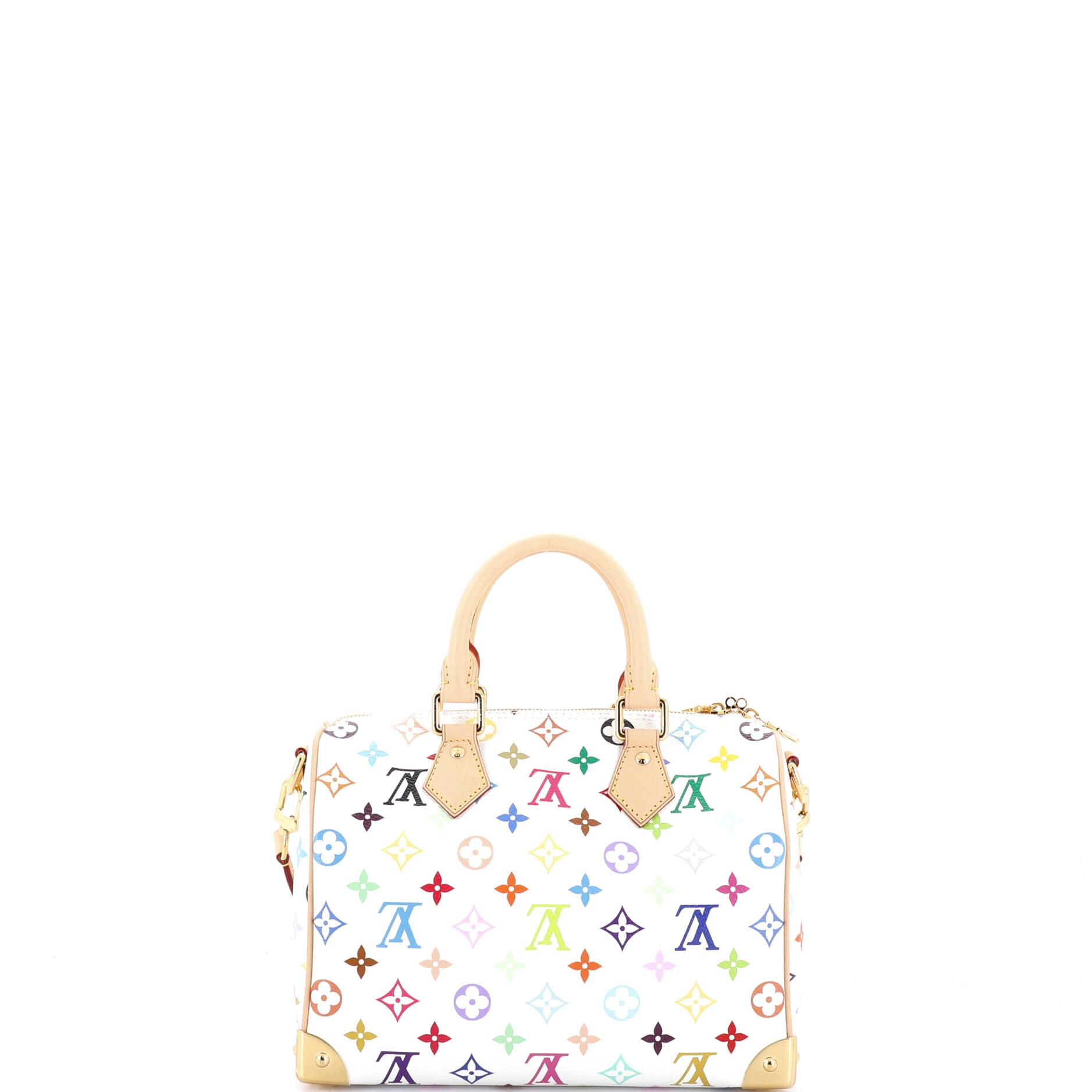 x Takashi Murakami Speedy Soft Bandouliere Bag Monogram Multicolor 25