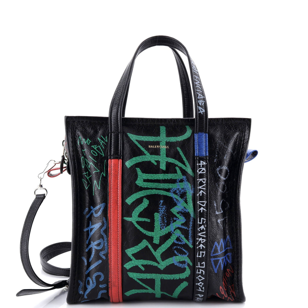 Bazar Graffiti Convertible Tote Leather Small