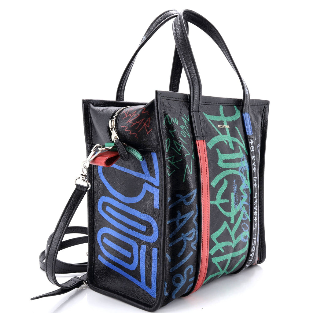 Bazar Graffiti Convertible Tote Leather Small