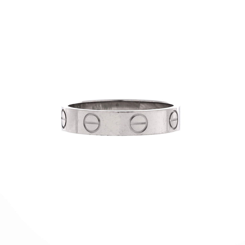Love Wedding Band Ring 18K White Gold