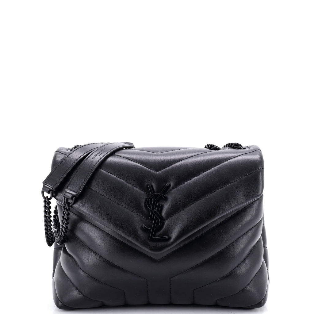Loulou Shoulder Bag Matelasse Chevron Leather Small