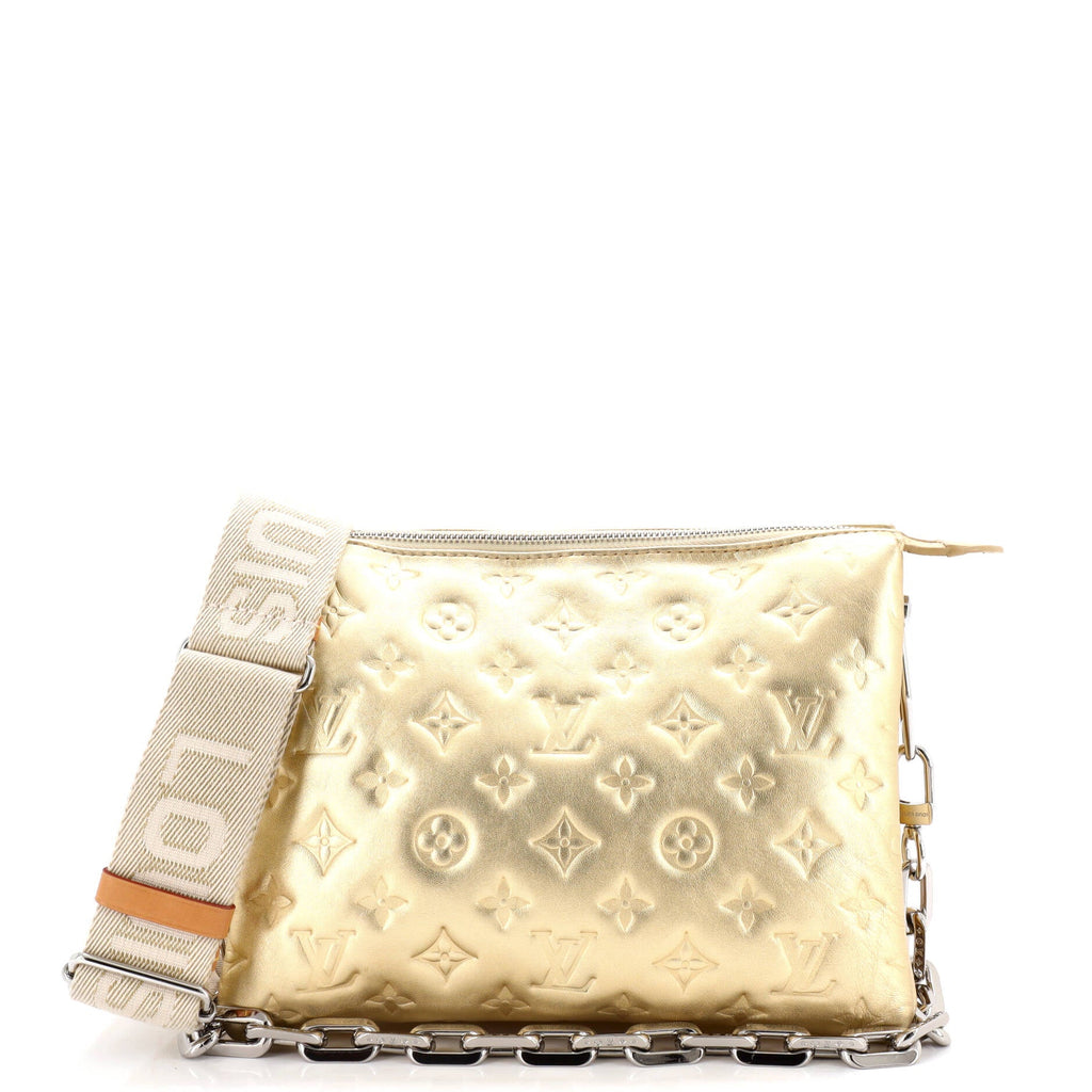 Coussin Bag Monogram Embossed Lambskin PM
